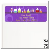 Science Lab - Birthday Party Return Address Labels