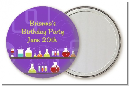 Science Lab - Personalized Birthday Party Pocket Mirror Favors