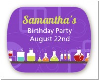 Science Lab - Personalized Birthday Party Rounded Corner Stickers
