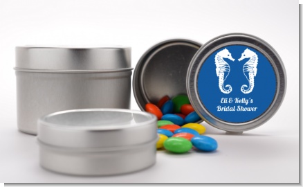 Sea Horses - Custom Bridal Shower Favor Tins