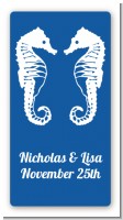 Sea Horses - Custom Rectangle Bridal Shower Sticker/Labels