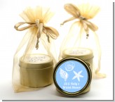 Sea Shells - Bridal Shower Gold Tin Candle Favors