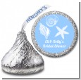 Sea Shells - Hershey Kiss Bridal Shower Sticker Labels thumbnail