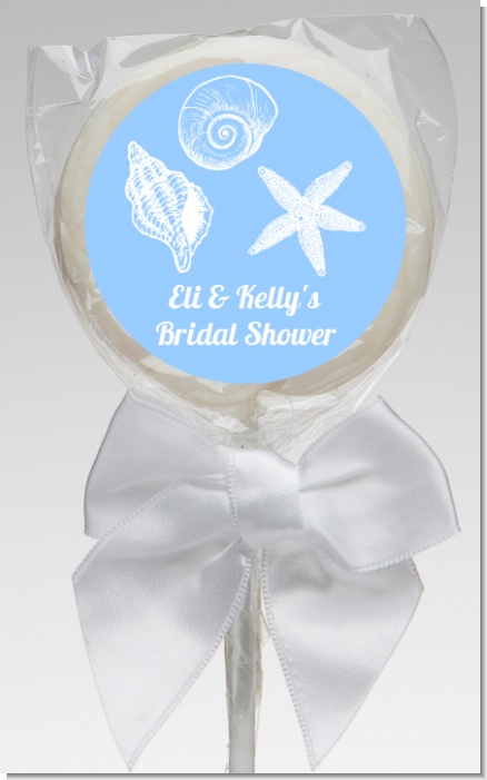 Sea Shells - Personalized Bridal Shower Lollipop Favors