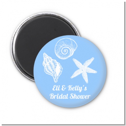Sea Shells - Personalized Bridal Shower Magnet Favors