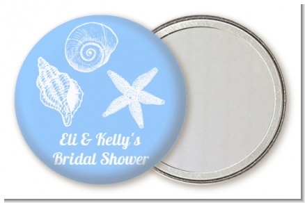 Sea Shells - Personalized Bridal Shower Pocket Mirror Favors