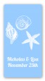 Sea Shells - Custom Rectangle Bridal Shower Sticker/Labels thumbnail