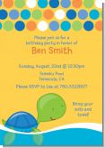 Sea Turtle Boy - Birthday Party Invitations