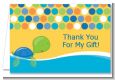 Sea Turtle Boy - Birthday Party Thank You Cards thumbnail