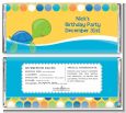 Sea Turtle Boy - Personalized Birthday Party Candy Bar Wrappers thumbnail
