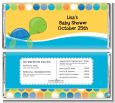 Sea Turtle Boy - Personalized Baby Shower Candy Bar Wrappers thumbnail