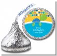 Sea Turtle Boy - Hershey Kiss Baby Shower Sticker Labels thumbnail