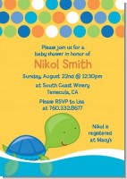 Sea Turtle Boy - Baby Shower Invitations