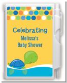 Sea Turtle Boy - Baby Shower Personalized Notebook Favor