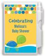 Sea Turtle Boy - Baby Shower Personalized Notebook Favor thumbnail
