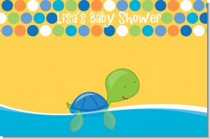 Sea Turtle Boy - Personalized Baby Shower Placemats
