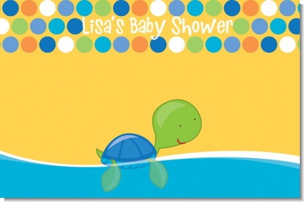 Sea Turtle Boy - Personalized Baby Shower Placemats