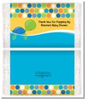 Sea Turtle Boy - Personalized Popcorn Wrapper Baby Shower Favors