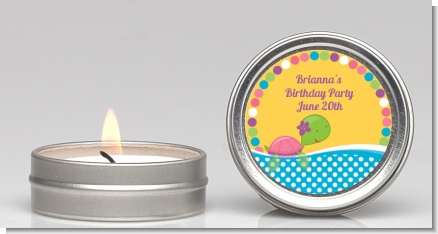 Sea Turtle Girl - Birthday Party Candle Favors