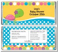 Sea Turtle Girl - Personalized Baby Shower Candy Bar Wrappers