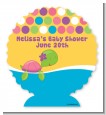 Sea Turtle Girl - Personalized Baby Shower Centerpiece Stand thumbnail