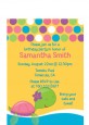 Sea Turtle Girl - Baby Shower Petite Invitations thumbnail