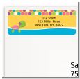 Sea Turtle Girl - Baby Shower Return Address Labels thumbnail