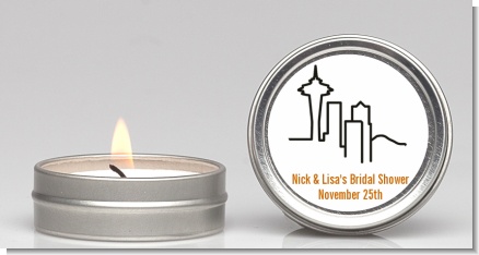 Seattle Skyline - Bridal Shower Candle Favors