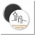 Seattle Skyline - Personalized Bridal Shower Magnet Favors thumbnail