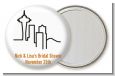 Seattle Skyline - Personalized Bridal Shower Pocket Mirror Favors thumbnail