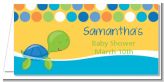 Sea Turtle Boy - Personalized Baby Shower Place Cards