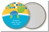 Sea Turtle Boy - Personalized Baby Shower Pocket Mirror Favors