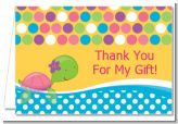 Sea Turtle Girl - Baby Shower Thank You Cards