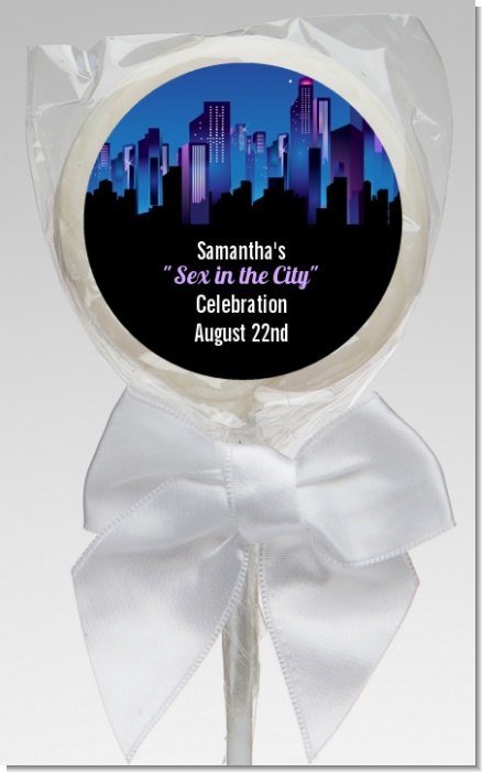 Sex in the City - Personalized Bridal Shower Lollipop Favors