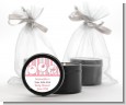 Shake, Rattle & Roll Pink - Baby Shower Black Candle Tin Favors thumbnail