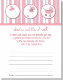 Shake, Rattle & Roll Pink - Baby Shower Notes of Advice