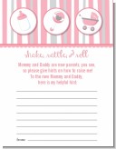 Shake, Rattle & Roll Pink - Baby Shower Notes of Advice