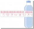 Shake, Rattle & Roll Pink - Personalized Baby Shower Water Bottle Labels thumbnail