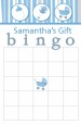 Shake, Rattle & Roll Blue - Baby Shower Gift Bingo Game Card thumbnail