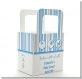 Shake, Rattle & Roll Blue - Personalized Baby Shower Favor Boxes