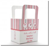 Shake, Rattle & Roll Pink - Personalized Baby Shower Favor Boxes