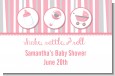 Shake, Rattle & Roll Pink - Personalized Baby Shower Placemats thumbnail
