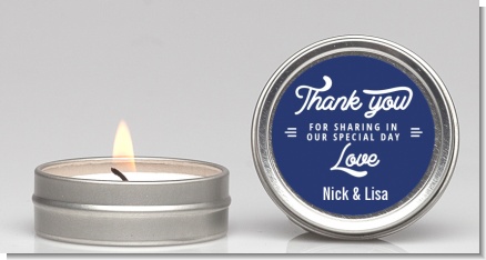 Sharing Our Day - Bridal Shower Candle Favors