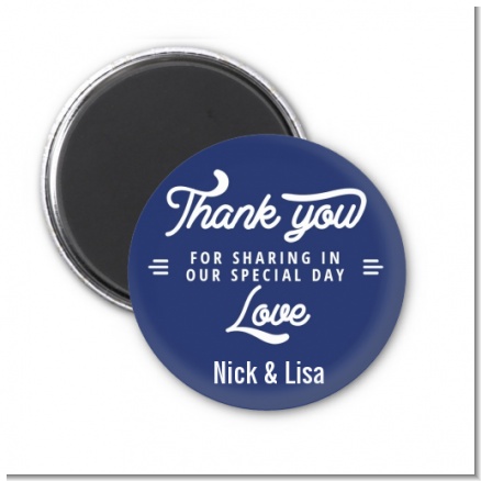 Sharing Our Day - Personalized Bridal Shower Magnet Favors