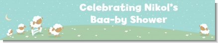 Sheep - Personalized Baby Shower Banners