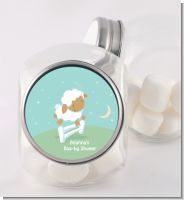 Sheep - Personalized Baby Shower Candy Jar