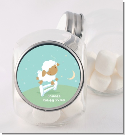 Sheep - Personalized Baby Shower Candy Jar