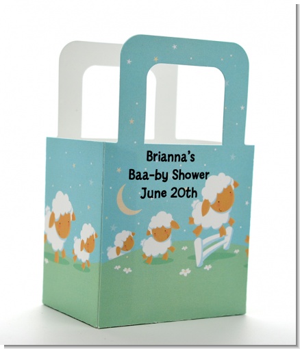 Sheep - Personalized Baby Shower Favor Boxes