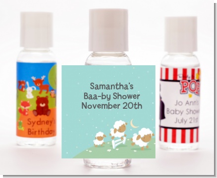 Sheep - Personalized Baby Shower Hand Sanitizers Favors