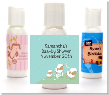 Sheep - Personalized Baby Shower Lotion Favors